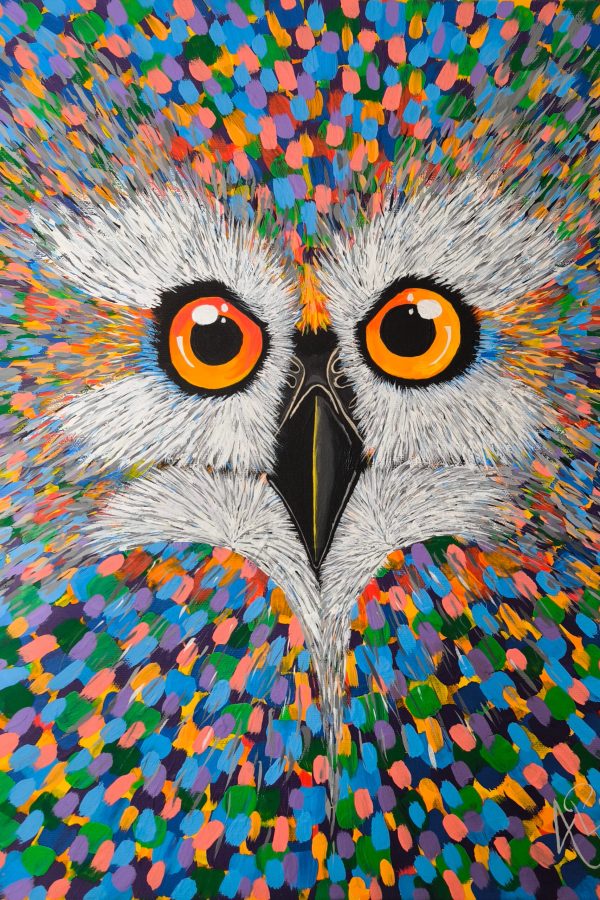 Acrylgemälde Mytische Eule