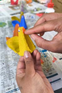 Lunart DIY Osterdeko Recycling Henne