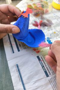 Lunart DIY Osterdeko Recycling Henne
